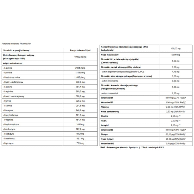 Pharmovit Kolagen 10000mg suplement diety w płynie 500ml