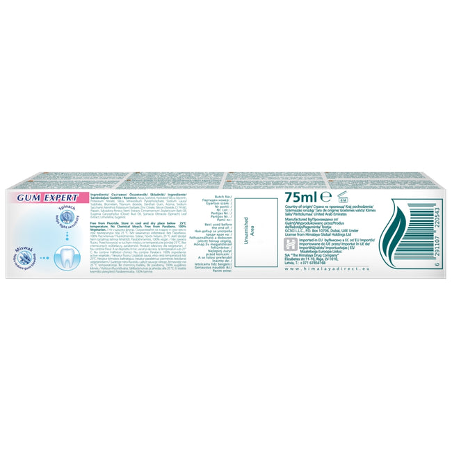 Himalaya Sensi-White ziołowa pasta wybielająca na wrażliwe i krwawiące dziąsła 75ml