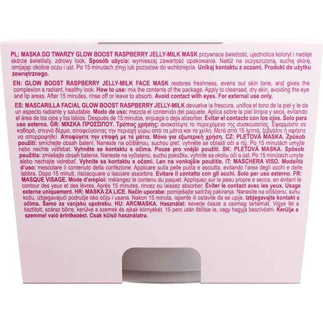Nacomi Glow Boost Raspberry Jelly Milk Mask maska do twarzy 80ml