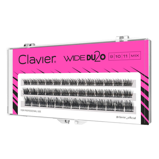 Clavier Wide Du2o kępki rzęs skręt C o objętości 36D