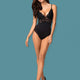 Obsessive 810-TED-1 zmysłowe body z koronką Black S/M