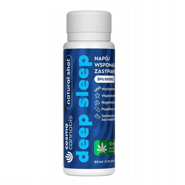 Cosma Cannabis Deep Sleep naturalny shot wspierający sen 80ml