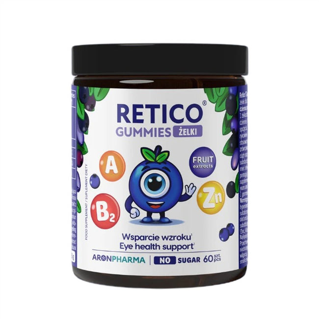 AronPharma Retico Gummies wsparcie wzroku suplement diety 60 żelek