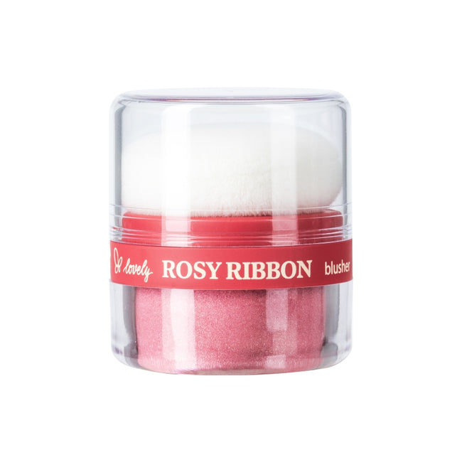 Lovely Rosy Ribbon Blusher sypki róż do twarzy