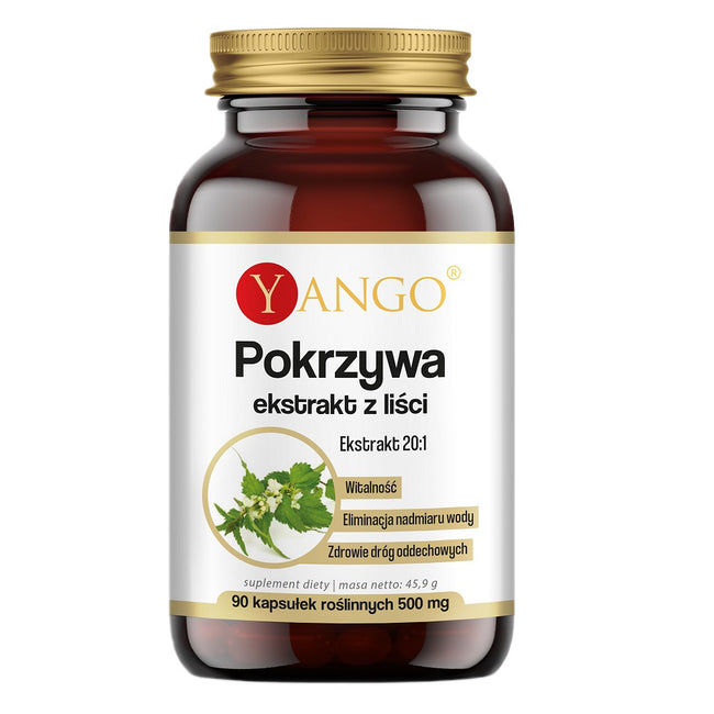 Yango Pokrzywa ekstrakt z liści suplement diety 90 kapsułek