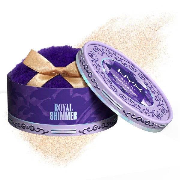 NYX Professional MakeUp Bridgerton Royal Shimmer puszek do ciała z brokatem
