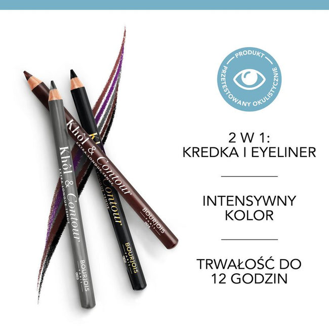 Bourjois Khol & Contour Eye Pencil Extra-Long Wear kredka do oczu