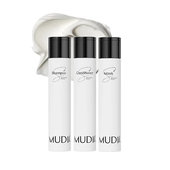 MUDII Smoothing Mini Set zestaw intensywnie wygładzający i dyscyplinujący włosy 3x50ml