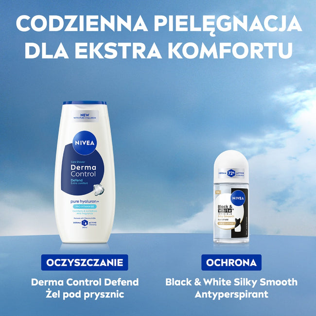 Nivea Black & White Invisible Silky Smooth antyperspirant w kulce 50ml