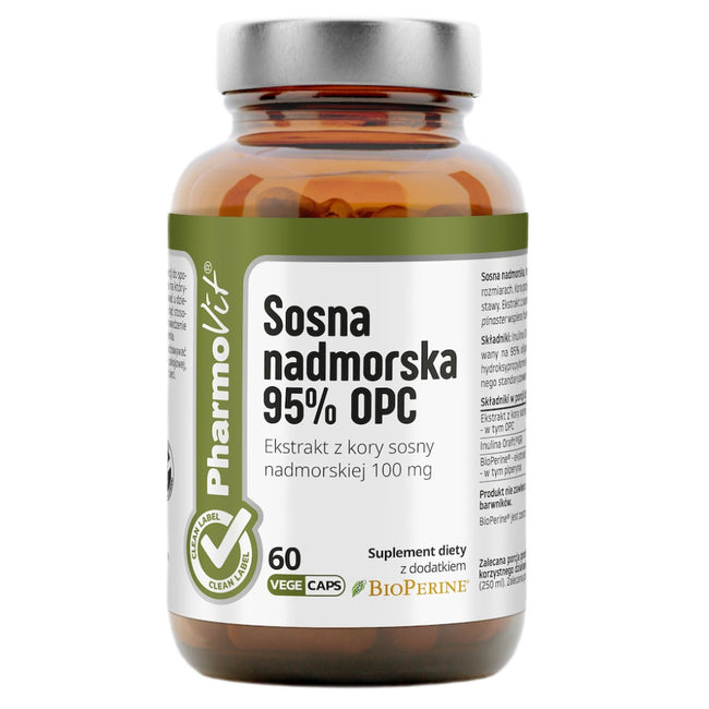 Pharmovit Sosna nadmorska 95% OPC suplement diety 60 kapsułek