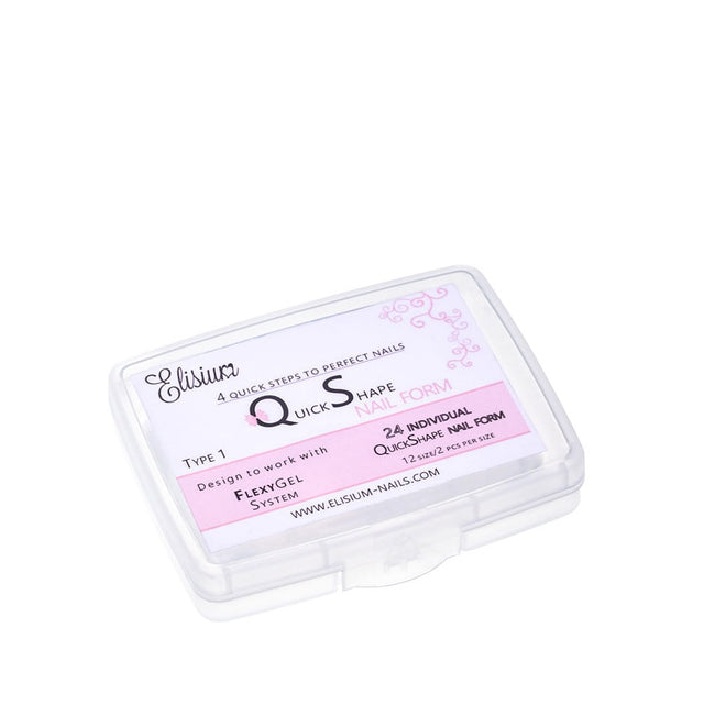 Elisium Quick Shape Nail Form formy do przedłużania paznokci Type1 24 szt