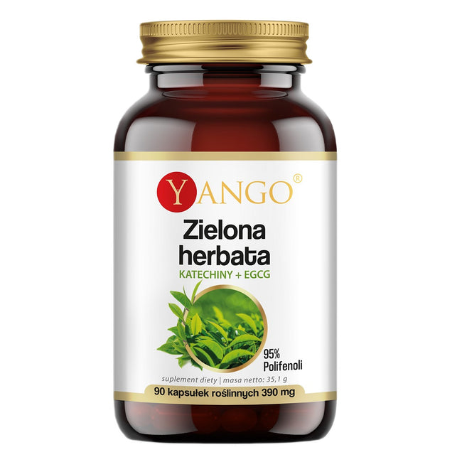 Yango Zielona herbata Katechiny + EGCG suplement diety 90 kapsułek