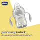 Chicco Transition Cup pierwszy kubek treningowy z miękkim ustnikiem 4m+ Szary 200ml