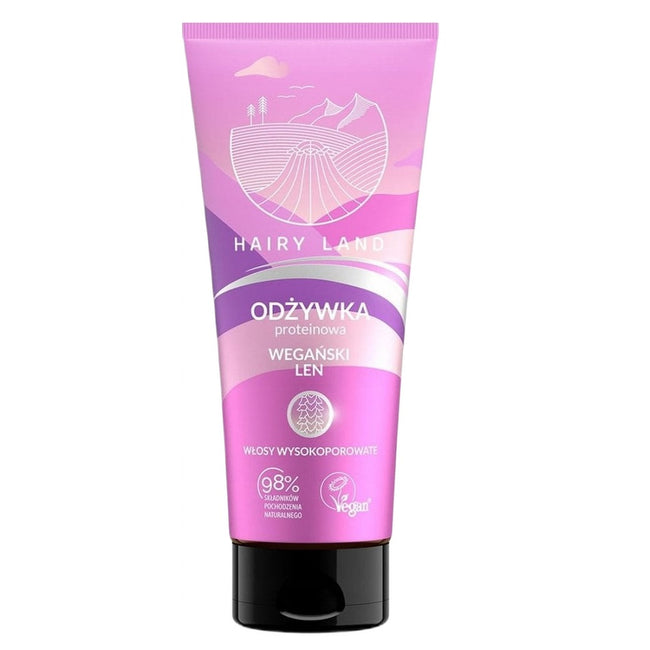 Hairy Land Odżywka proteinowa do włosów wysokoporowatych Wegański Len 200ml