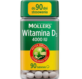 Möller's Witamina D3 4000 IU suplement diety 90 tabletek