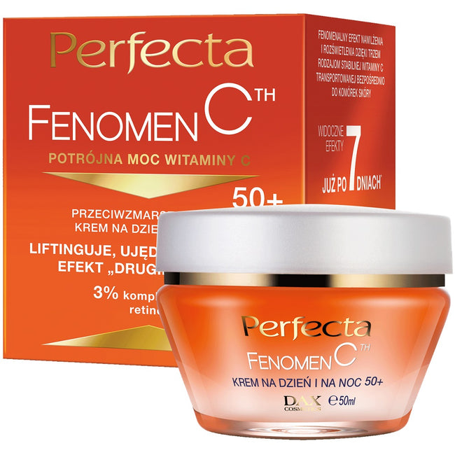 Perfecta Fenomen C przeciwzmarszczkowy krem do twarzy na dzień i na noc 50+ 50ml