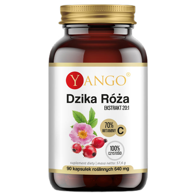 Yango Dzika róża ekstrakt 20:1 suplement diety 90 kapsułek