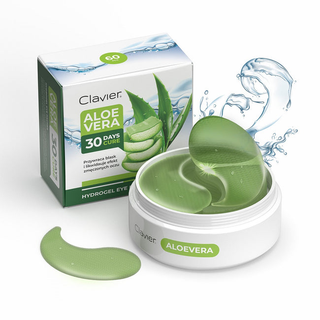 Clavier Aloe Vera hydrożelowe płatki pod oczy 60szt.