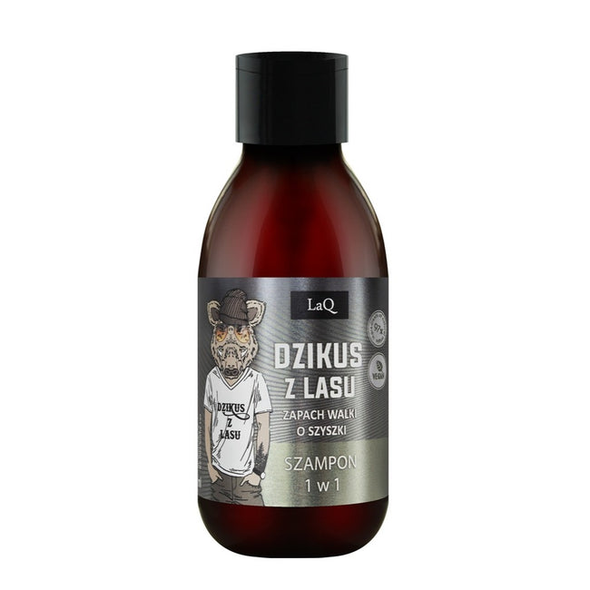 LaQ Wzmacniający mini szampon dla facetów 1w1 Dzikus z Lasu 100ml