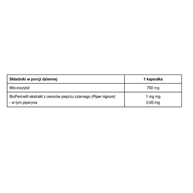 Pharmovit Inozytol 750mg suplement diety 60 kapsułek