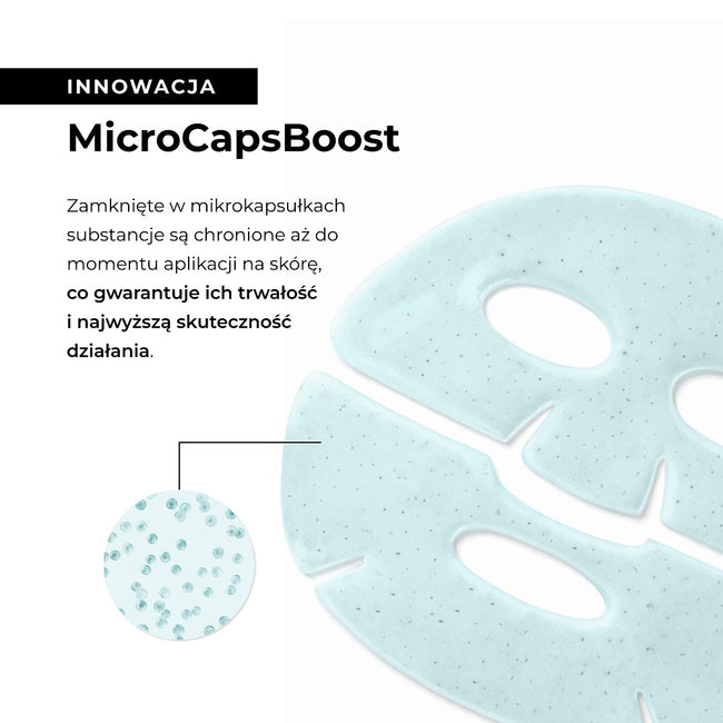 L'biotica Maska kolagenowa z CICA i azulenem w mikrokapsułkach Ukojenie i Redukcja Zaczerwienień 1szt.