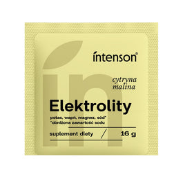 Intenson Elektrolity z obniżoną zawartością sodu o smaku cytryna-malina 16g