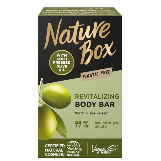 Nature Box Olive Oil kostka myjąca do ciała z olejem z oliwki 100g