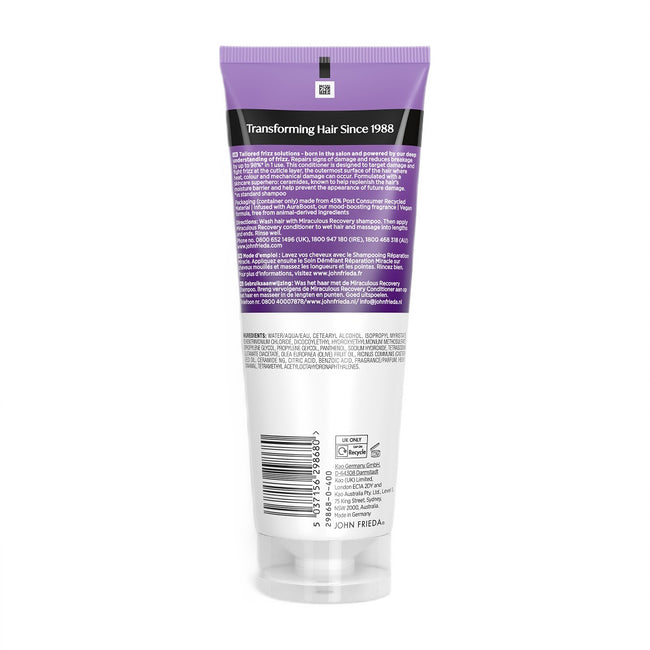 John Frieda Frizz Ease Miraculous Recovery odżywka naprawcza redukująca puszenie 250ml