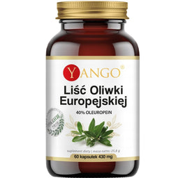 Yango Liść oliwki europejskiej suplement diety 60 kapsułek