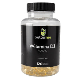 BetterMe Witamina D3 4000 IU suplement diety 120 kapsułek miękkich
