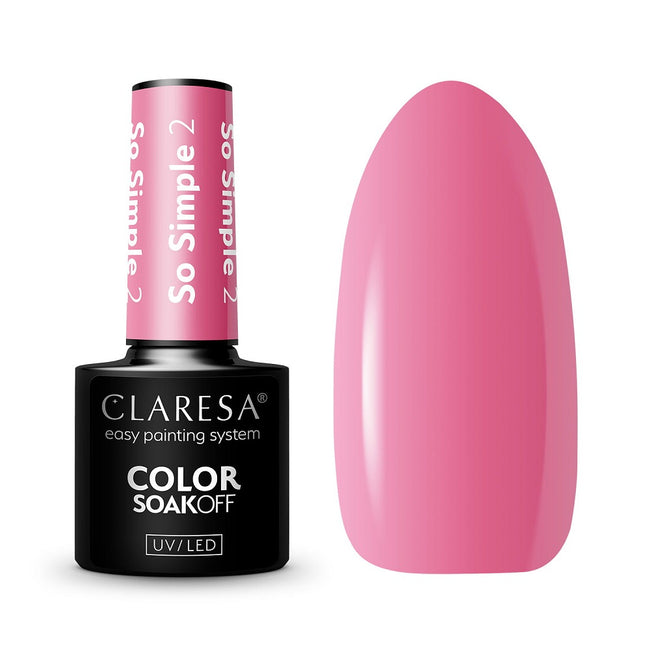Claresa Color Soak Off UV/LED So Simple lakier hybrydowy