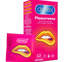 Durex Pleasuremax prezerwatywy z wypustkami i prążkami 12szt