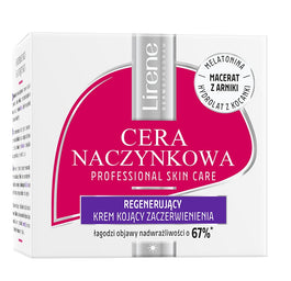 Lirene Cera Naczynkowa regenerujący krem kojący zaczerwienienia na noc  50ml