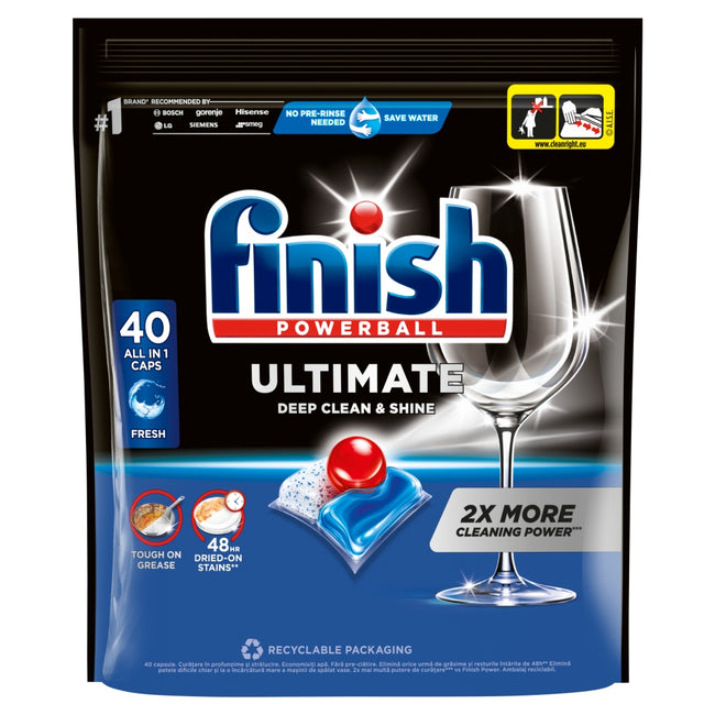 Finish Ultimate Fresh kapsułki do mycia naczyń w zmywarce 40szt