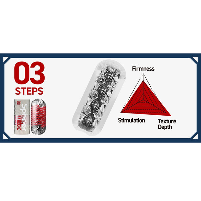 TENGA Spinner DX masturbator wielokrotnego użytku 03 Steps