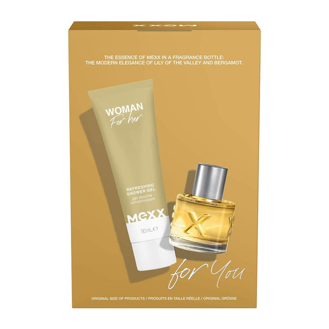 Mexx Woman zestaw woda toaletowa spray 20ml + żel pod prysznic 50ml