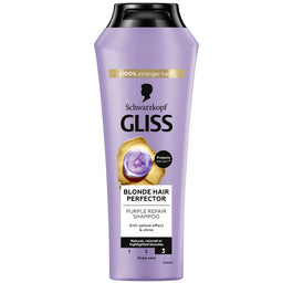 Gliss Blonde Hair Perfector Shampoo szampon do naturalnych farbowanych lub rozjaśnianych blond włosów 250ml