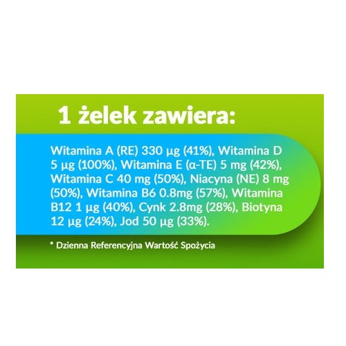 Centrum Junior VitaGummies dla dzieci żelki o smaku malinowo-truskawkowym 30szt