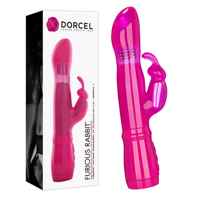 Marc Dorcel Furious Rabbit żelowy wibrator typu króliczek Magenta