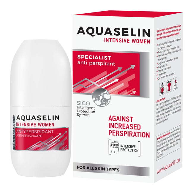 Aquaselin Intensive Women specjalistyczny antyperspirant przeciw zwiększonej potliwości 50ml