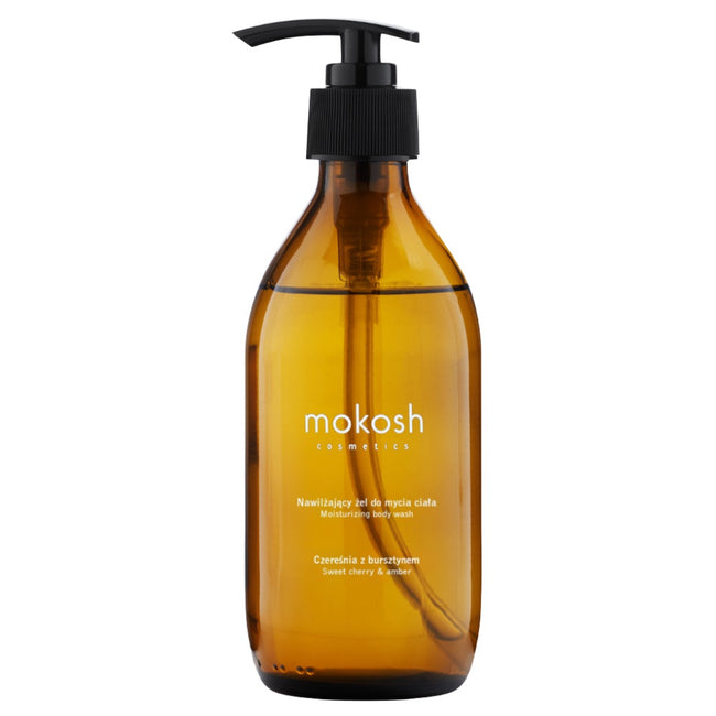 Mokosh Nawilżający żel do mycia ciała Czereśnia z bursztynem 300ml