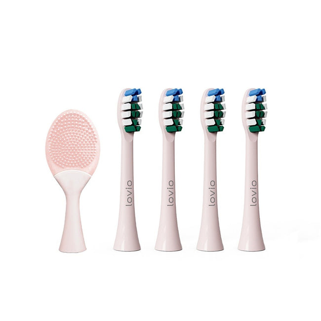 Lovio SonicProtect PRO końcówki do szczoteczki sonicznej miękkie Różowe LVTB124PK-HS 5szt