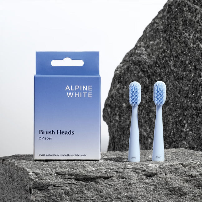 Alpine White Brush Heads wymienne końcówki do szczoteczki sonicznej 2szt.