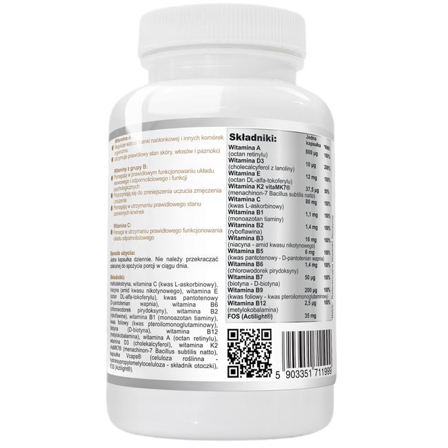 WISH Pharmaceutical Multiwitamina Complex Senior + Prebiotyk suplement diety 120 kapsułek