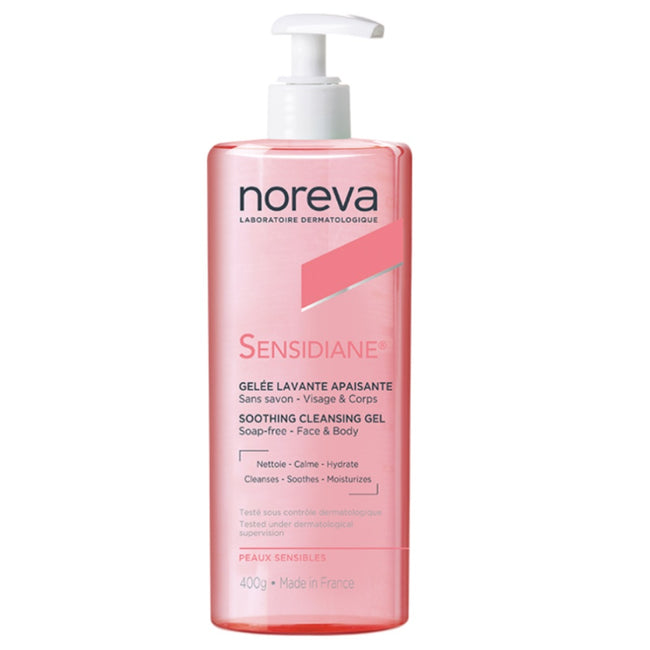 Noreva Sensidiane łagodzący żel do mycia 400ml