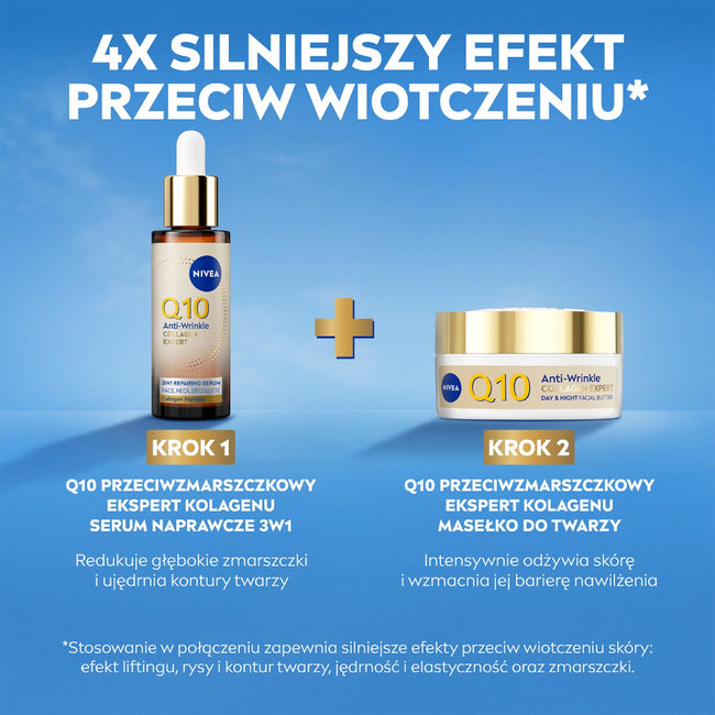 Nivea Q10 Przeciwzmarszczkowy Ekspert Kolagenu serum naprawcze 3w1 30ml