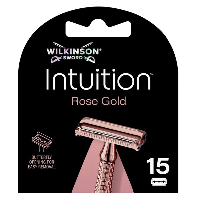 Wilkinson Intuition Rose Gold potrójnie powlekane ostrza 15szt.