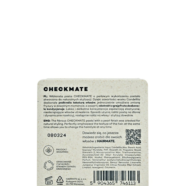 HAIRMATE Checkmate włóknista pasta do włosów 75g