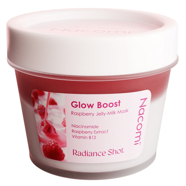 Nacomi Glow Boost Raspberry Jelly Milk Mask maska do twarzy 80ml