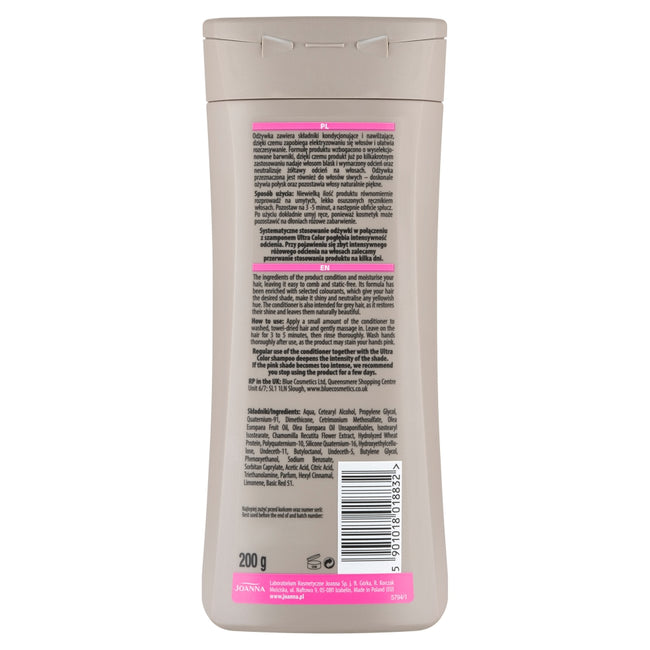 Joanna Ultra Color odżywka różowe odcienie blond 200g